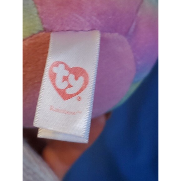Ty 2014 Beanie Ballz Rainbow Pastel Tie Dye  Fish Retired Approx 5" - Picture 11 of 14